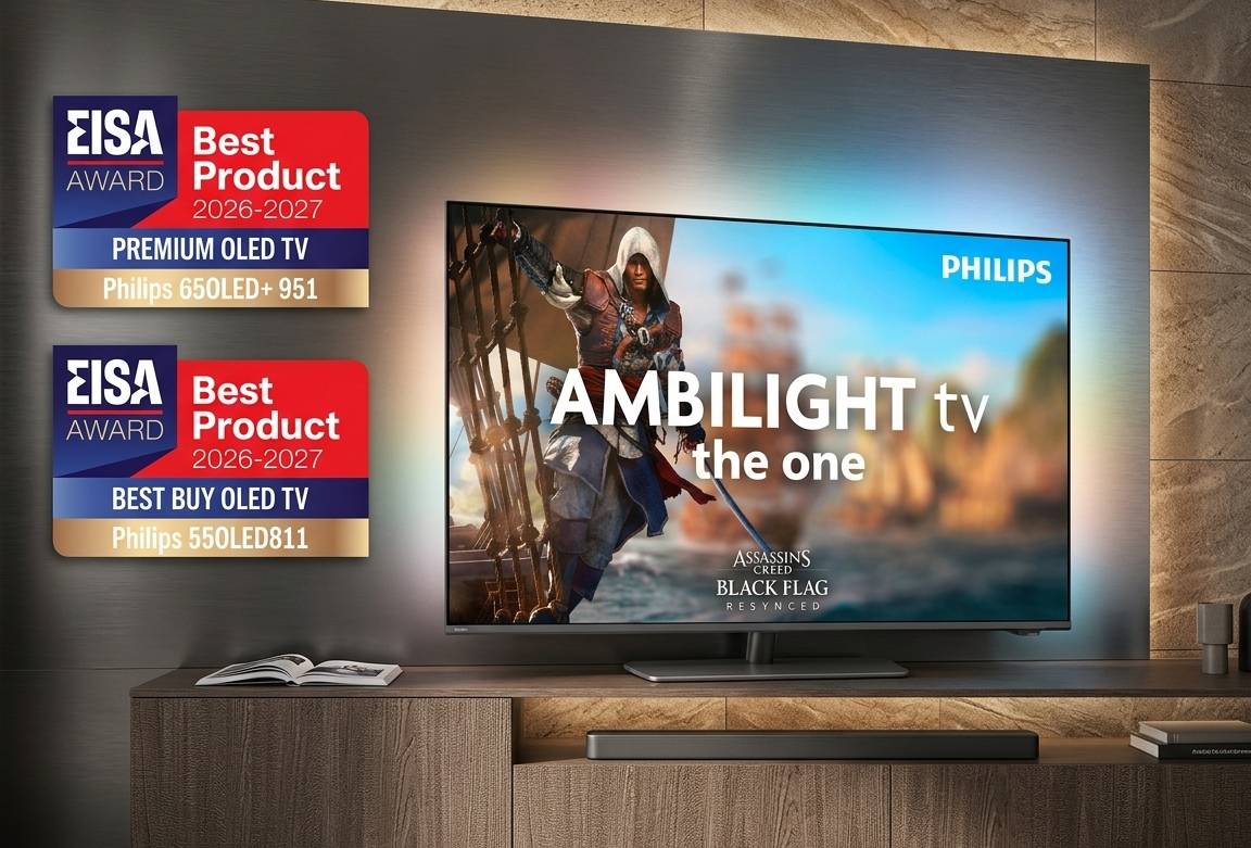 Philips Ambilight TV postao je službeni europski TV partner franšize Assassin’s Creed. Partnerstvo donosi fokus na gaming, Ambilight i napredne tehnologije prikaza