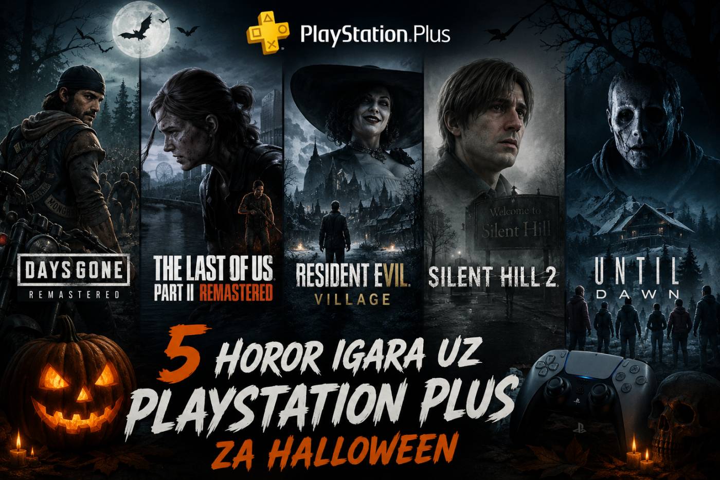 Pet horor igara uz PlayStation Plus za Halloween: Od Resident Evila do Silent Hilla 2
