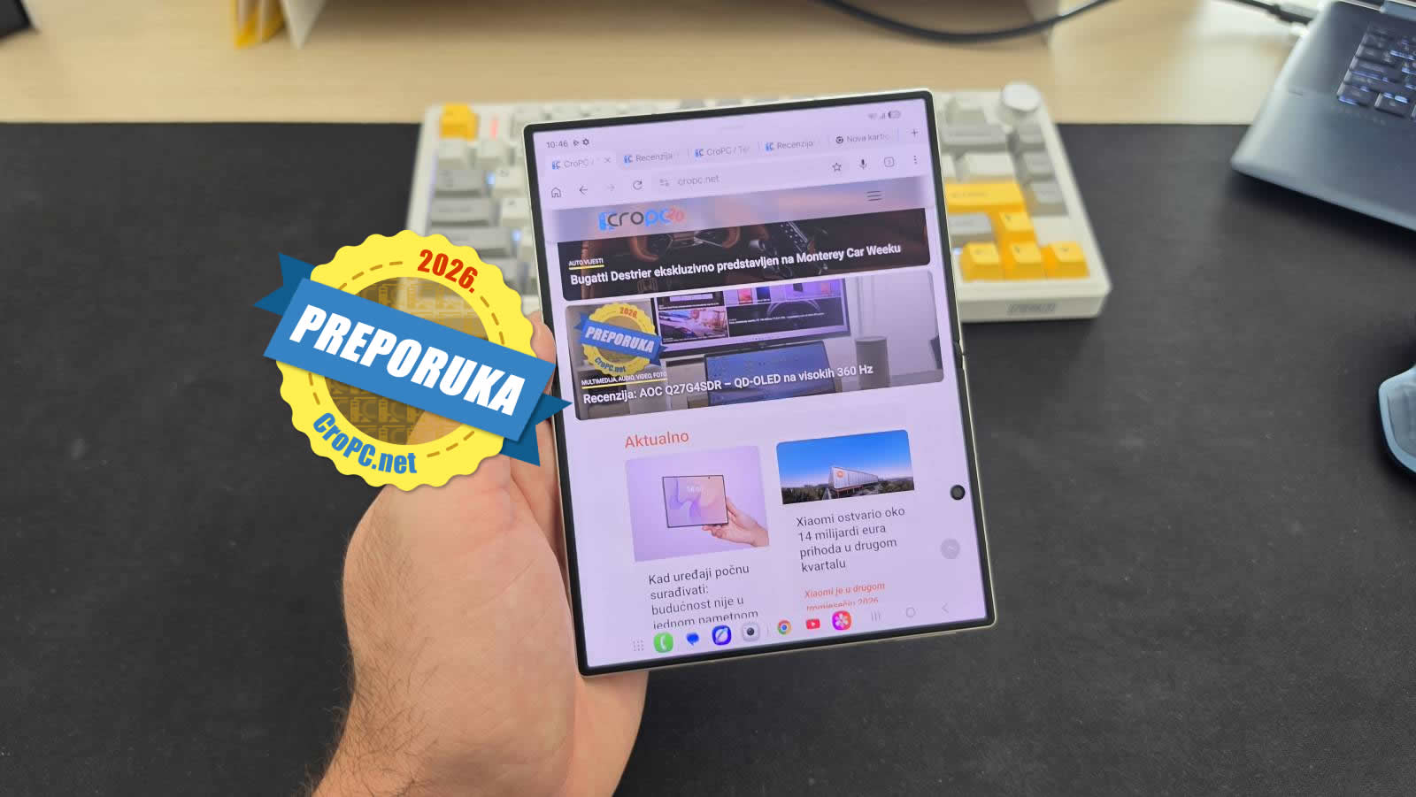 Recenzija: Samsung Galaxy Z Fold8 - veliki ekran napokon stane u džep